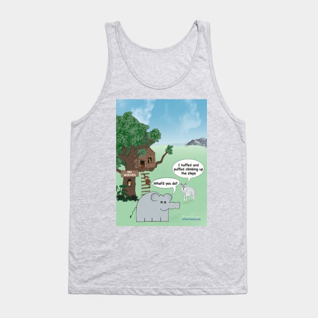 Enormously Funny Cartoons Huff and Puff Tank Top by Enormously Funny Cartoons